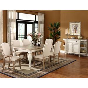 Riverside Furniture Coventry Two Tone Formal Dining Room Group
